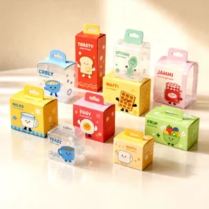 Transparent RPET Plastic Folding Packaging Box ISO9001 Customizable Gift and Craft PVC PET Foldable Box