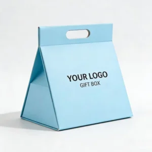 Triangle Handheld Foldable Magnetic Paper Gift Storage Box