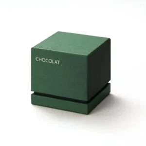 Truffle 100% Recycled Rigid Cardboard Chocolate Packaging Box Custom Dessert Box With Gold Logo