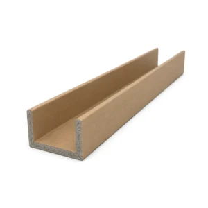 U Channel Yarn Tube Paper Core Eco-Friendly Recyclable Kraft Paper Angle Board Edge Protector Corner Guard for Glass Shipping