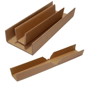 U-Shape UV-Resistant Paper Edge Protector, High-Strength U-Channel Corner Board for Solar Panel Pallets