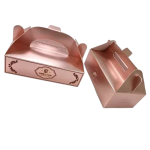 UV Color Printed Recyclable Gift Box Gold Cardboard Rigid Box Magnetic Closure Food-Grade Paper Packaging