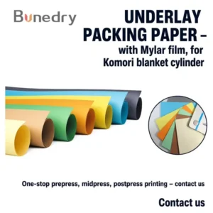 Underlay Packing Paper with Mylar Film for Komori Offset Printing Press Blanket Cylinder