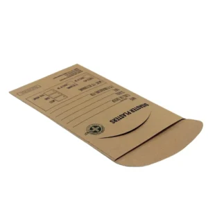 Vintage Brown Kraft Paper Envelope with Coated Craft Paper Recycled Materials Customizable Design for Storage & Organization