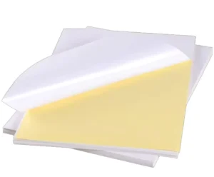 Water-Based White Liner Sticker Paper, Single-Sided Silicone-Coated Antistatic, 100% Virgin Pulp, Offset Printing