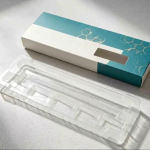 Waterproof Coated Long Paper Carton Hollow Cut Window Custom Inner Tray Storage Box