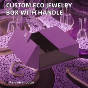 Waterproof Eco-Friendly Rigid Paper Box With Handle, Magnetic Closure, Glossy or Matte Lamination, UV Printing