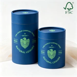 Waterproof Laminated Cylinder Paper Tube with Reinforced End Caps for Posters, Perfume, and Essential Oils