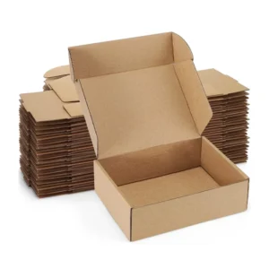 Waterproof Portable Kraft Corrugated Recycled Folding Paper Boxes with Strong Structure, Eco-Friendly