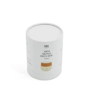 Waterproof Round Paper Tube Reed Diffuser Box with Embossing and Matte Lamination