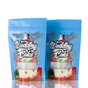 Wedding Cake Candy Packaging Bag PET Paper NY CPP Holiday Gift Mylar Bag Zipper Lock Custom Candy Packaging