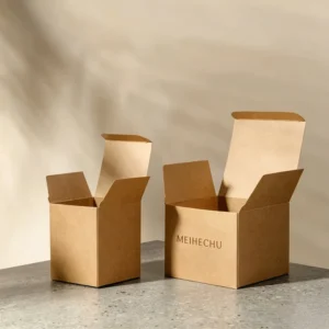 White Card Paper Folding Packaging Box for Tea, Coffee Powder, and Cosmetics, Gold Stamping
