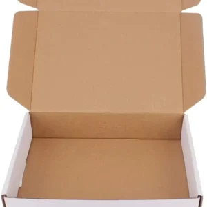 White Cardboard Corrugated Mailer Shipping Box for Mailing, Moving, and Crafts