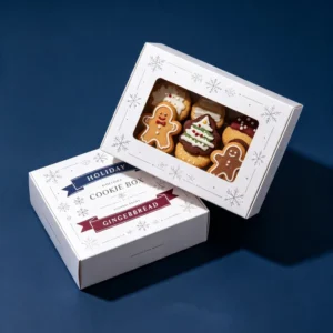 Witte Kartonnen Dessertdozen met Transparant Venster voor Cupcakes, Donuts, Koekjes en Feestfavorieten