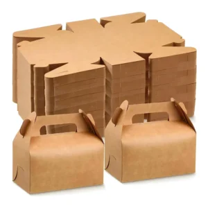White Cardboard and Kraft Paperboard Cake Roll Packaging Box for Bakery Desserts