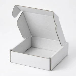 White Corrugated Mailer Box Eco-friendly Recyclable Cardboard Shipping Box for Gift and E-commerce Packaging
