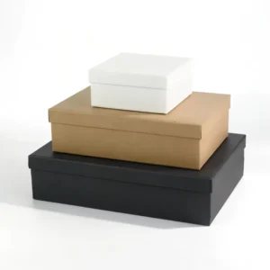 White Custom Square Kraft Paper Gift Boxes