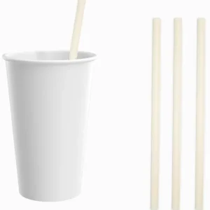 White Disposable Paper Cups for Hot Coffee Tea and Cocoa