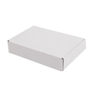 White Extra Hard Foldable Corrugated Cardboard Clothing Packaging Box