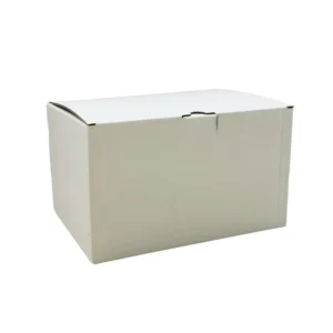 White Foldable Square Corrugated Paper Box with Thickened Buckle for E-Commerce Logistics