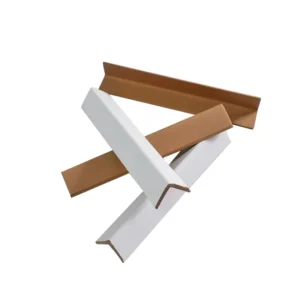 White L-Shaped Paper Edge Protector V-Board Corner Protectors for Logistics Shipping Protection Model 234