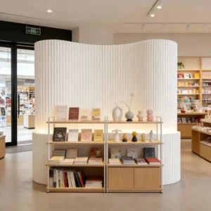 White Luminous Storage Partition Paper Wall Foldable Movable Partition Screen Home Office Exhibition Store