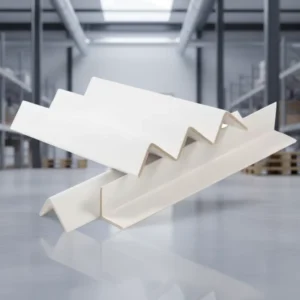 White Moisture Resistant L-Shaped Edge Guards 50*50*6mm Customization Paper Corner Protector Strips Furniture Packing Protector