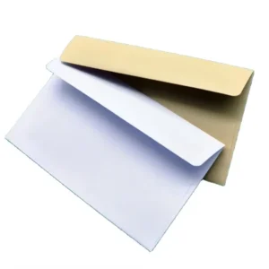 White Office Envelope Self-Seal Waterproof Durable Kraft Paper for Invitations