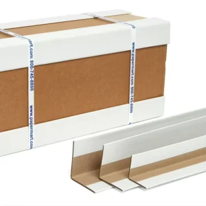 White Paper Corner Protectors, Waterproof Cardboard Framing Edge Cushioning Material