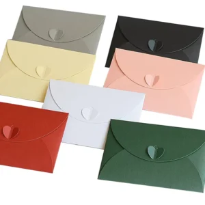 White Paper Folding Square Envelope Packaging Gift Envelopes With Customized Print Logo