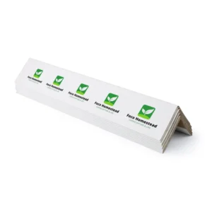 White Paper L-Shaped Edge Protector for Logistics Shipping