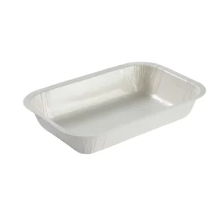 White Paper Tray Microwave and Oven Use Paper Packaging