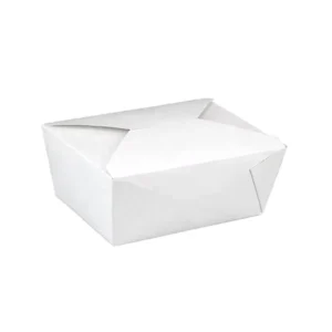 White Takeaway Paper Box for Pizza, Fish and Chips, Burgers, French Fries, and Chicken Wings