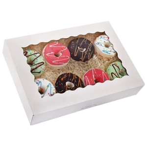 White Window Paper Bakery Box