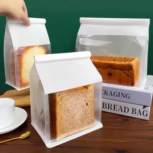 Windowed Paper Pouch for Bread and Cookies