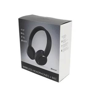Wireless Headphone Packaging Box with Embossing, Matte Lamination and Printing
