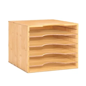 Wooden Document and Paper Organizer Tray