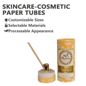 Yellow Reed Diffuser Paper Tube Packaging for Fragrance Bottles