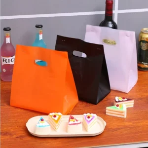 [Yifeng Hongyao] In stock Disposable HDPE Food safe Takeaway Packaging Tote Bags Vest Handle Gravure Printed for Fruit Salad